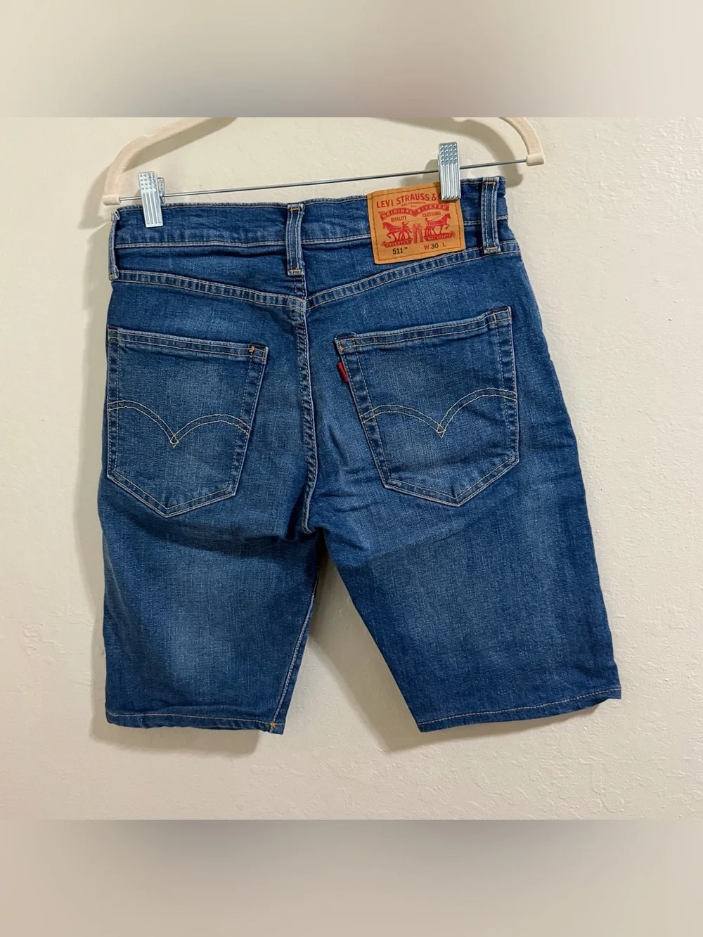 Levi's 511  PREMIUM Slim Fit Denim Shorts Blue Men Size 30 Jean Jorts unisex